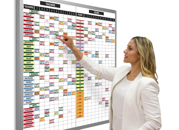 School magnetic whiteboards, master class schedule whiteboards