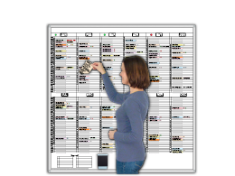 Magnetic Landscape Scheduling Whiteboards - Magnatag