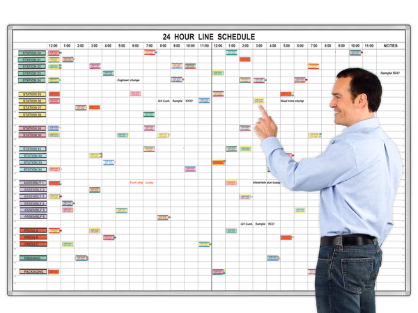 Hour & Minute Magnetic Whiteboard Schedules