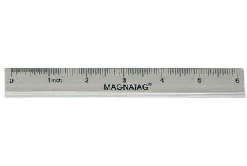 Magnet-backed 6” metal ruler #BDMM-RULER
