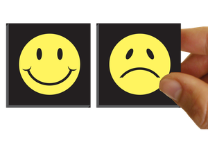 Flip-Overs® Happy-Sad™ Smiley Magnets