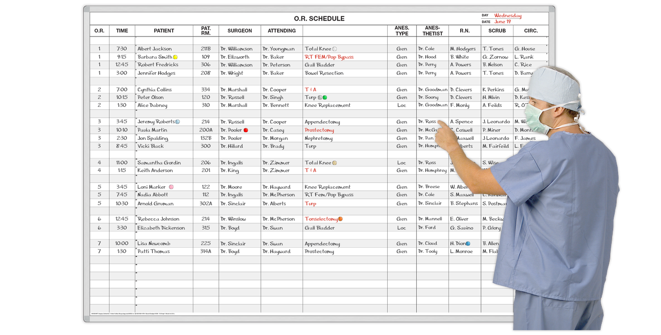 Writeon Surgery Schedule