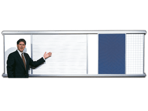 The HideAway® Whiteboard Privacy Screen