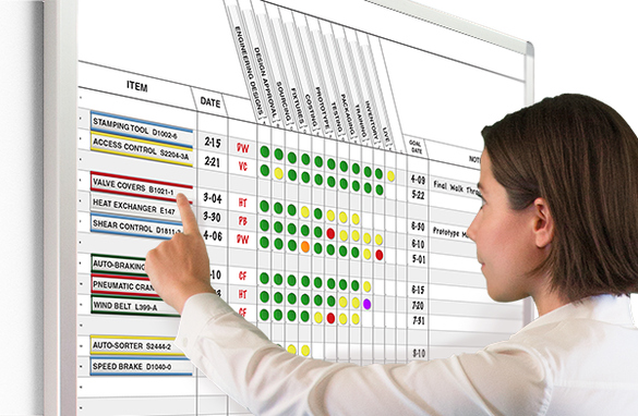 Magnetic board - WHITEWALLS—Whiteboard Panels - Magnatag Visible Systems -  erasable / wall-mounted / large-format