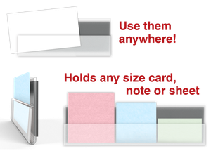 CardGrip™ Magnetic or Adhesive Transparent Channel Strips
