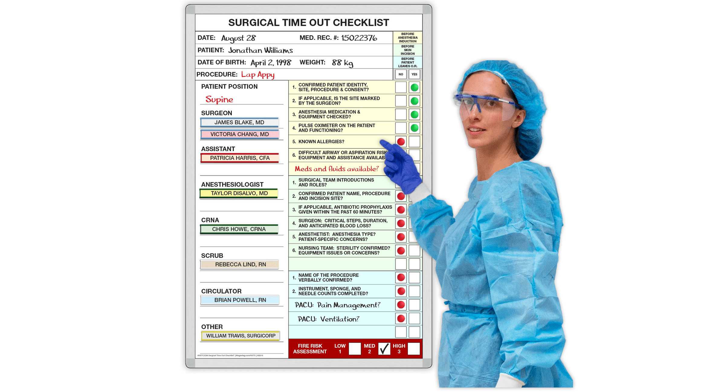 surgical time out checklist