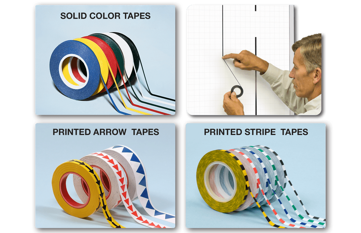 6 Rolls 1/8 Whiteboard Tape Thin White Board Tape Lines Pinstripe Dry Erase  Art Tape Graphic Chart Grid Electrical Tape, 108 Feet Per Roll