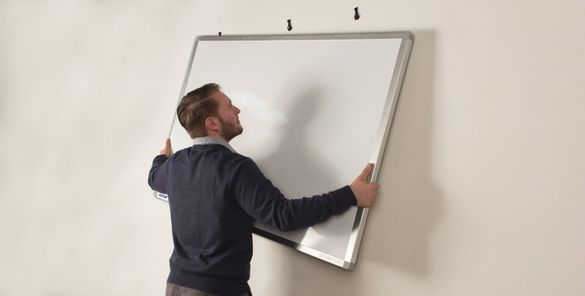 3 Ways to Hang a Whiteboard - wikiHow