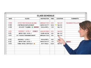 Training
Class Schedule