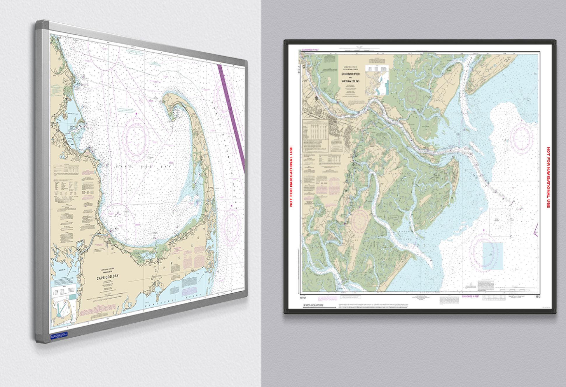 Magnetic dry erase Whiteboard Map