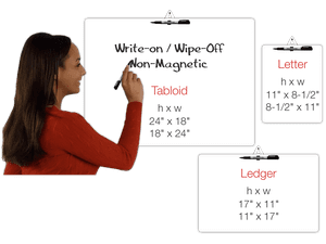 Magnet-Backed Clipboards With A Magnetic Whiteboard Writing Surface #BDMM811
